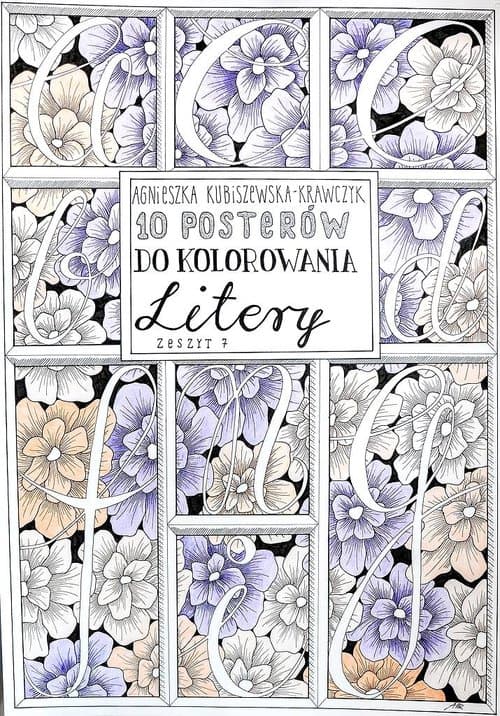 10 posterów do kolorowania. Litery zeszyt 7