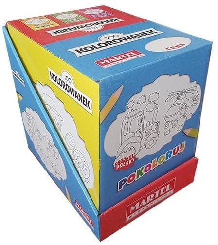 100 kolorowanek mix w display