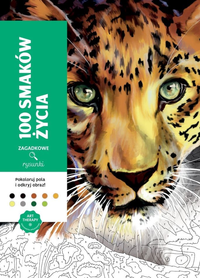 100 smaków życia. Zagadkowe rysunki. Kolorowanka antystresowa. Art therapy