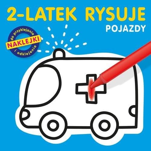 2 latek rysuje. Pojazdy