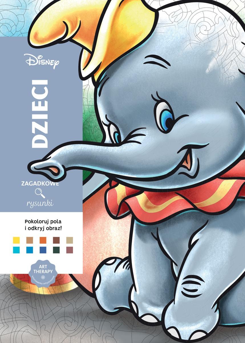 Art therapy Kolorowanka antystresowa Disney Dzieci Zagadkowe rysunki