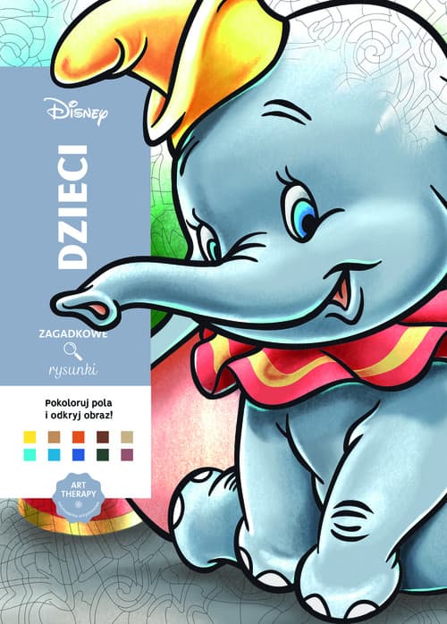 Art therapy Kolorowanka antystresowa Disney Dzieci Zagadkowe rysunki