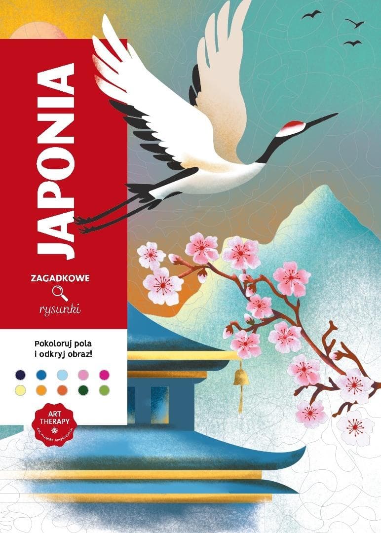 Art therapy. Kolorowanka antystresowa. Japonia.