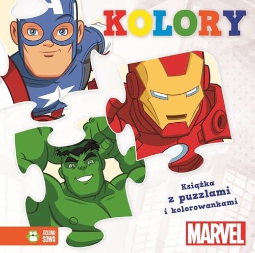 Avengers z puzzlami Kolory