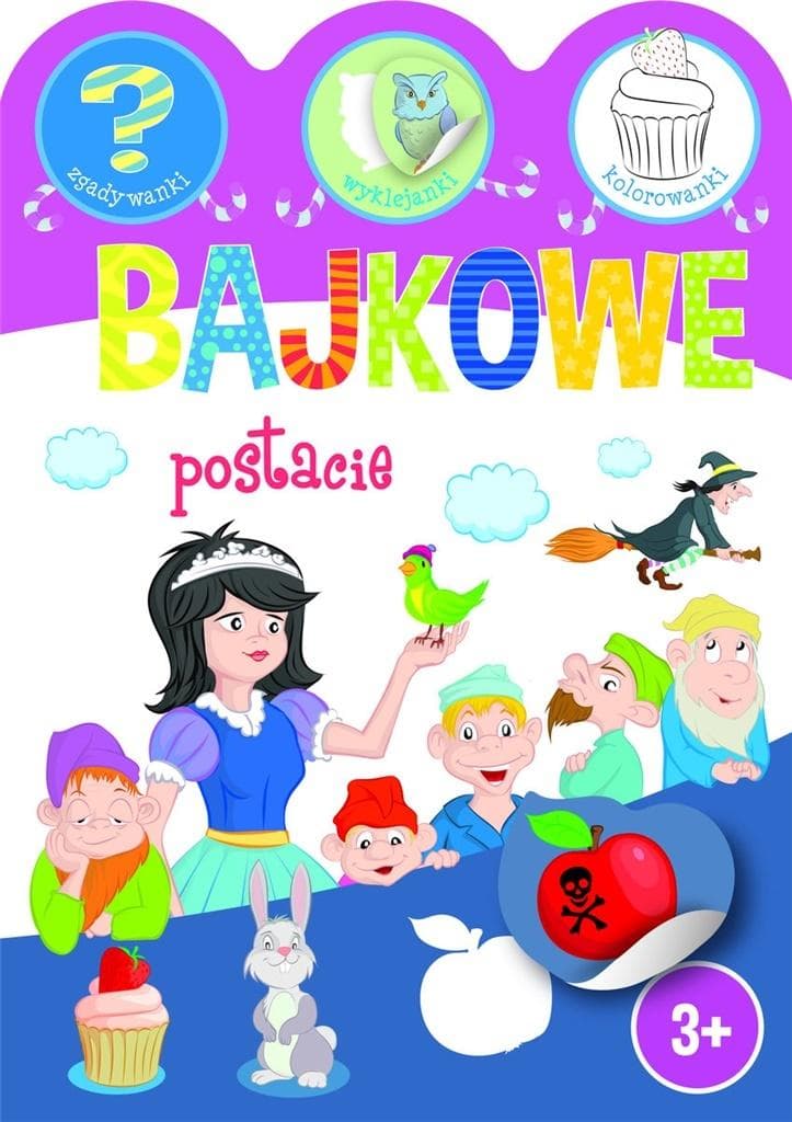 Bajkowe postacie Zgadywanki, wyklejanki, kolorowanki