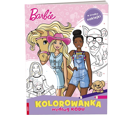 Barbie Kolorowanka według kodu KKO-1101