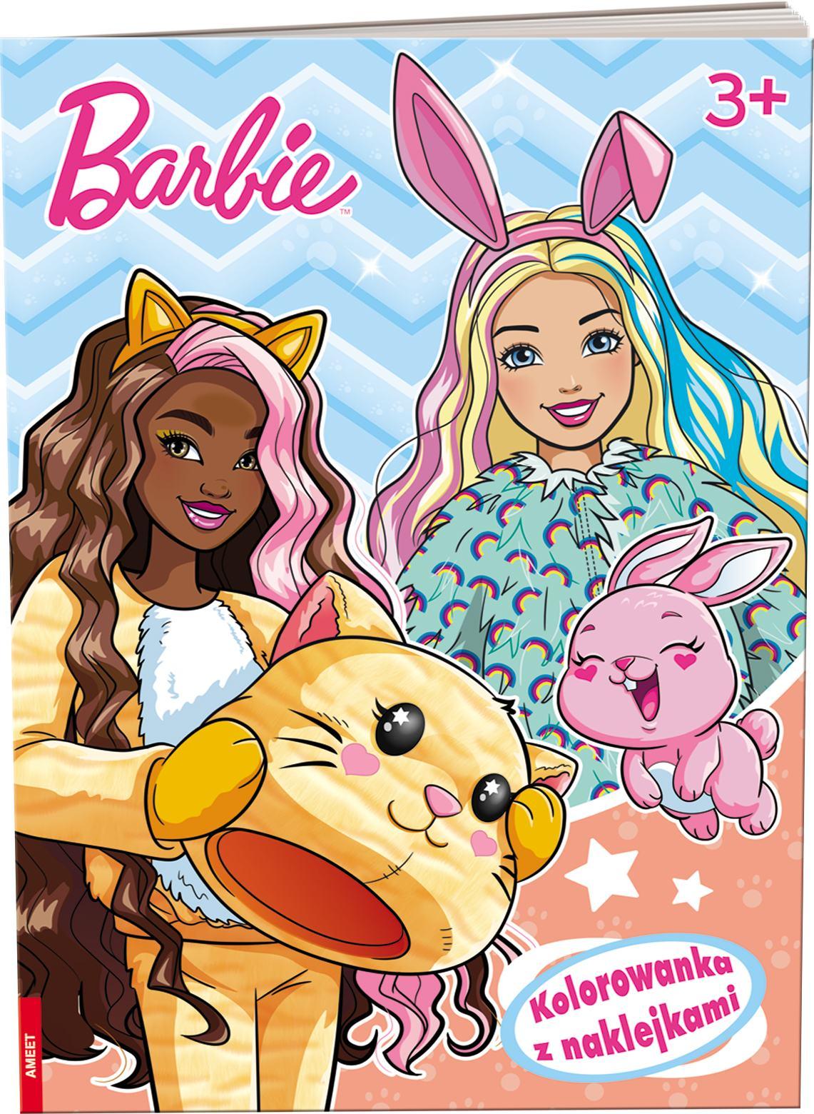Barbie Kolorowanka Z Naklejkami