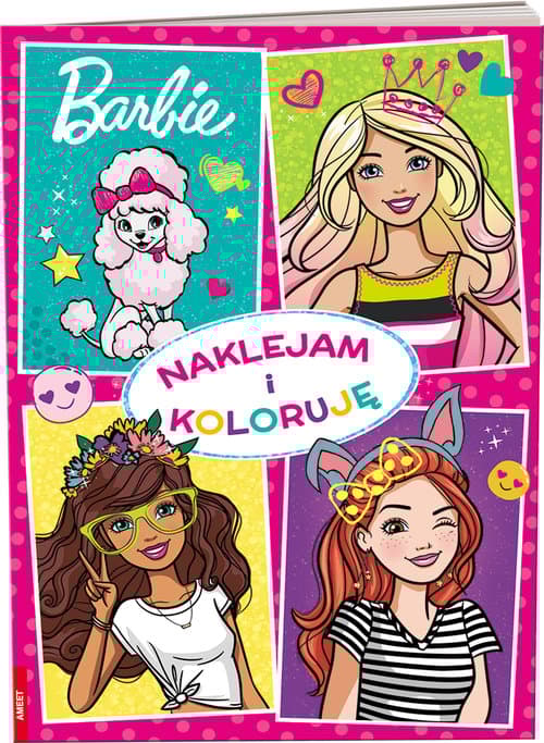 Barbie Naklejam i koloruję NAK-1102