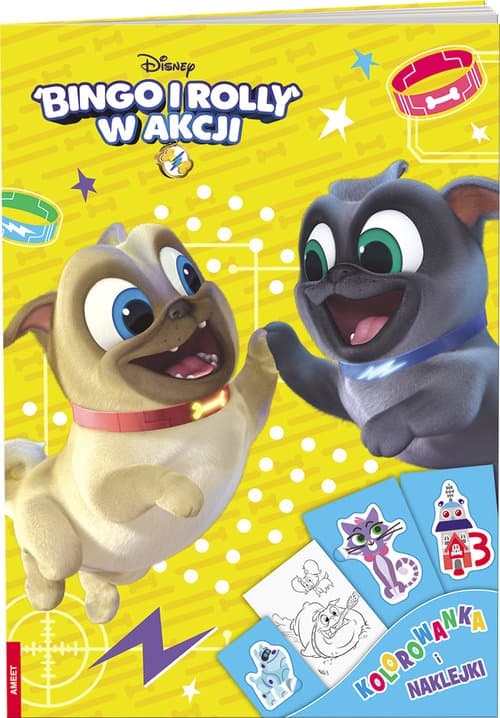 Bingo i Rolly w akcji Kolorowanka i naklejki DPN-34