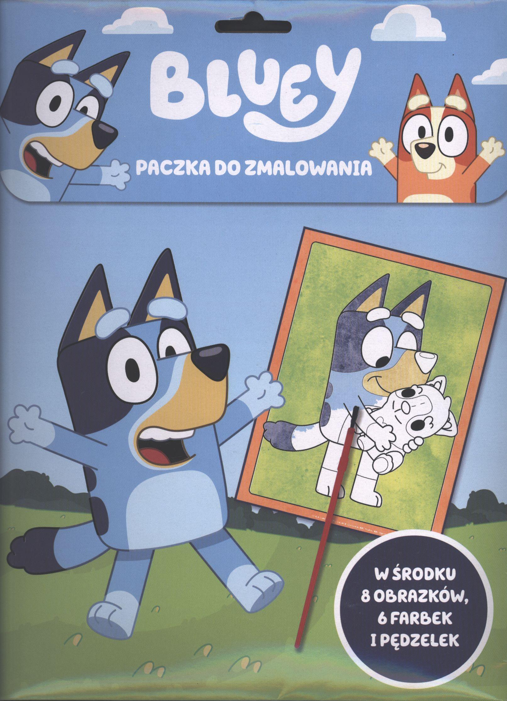 Bluey. Paczka do zmalowania