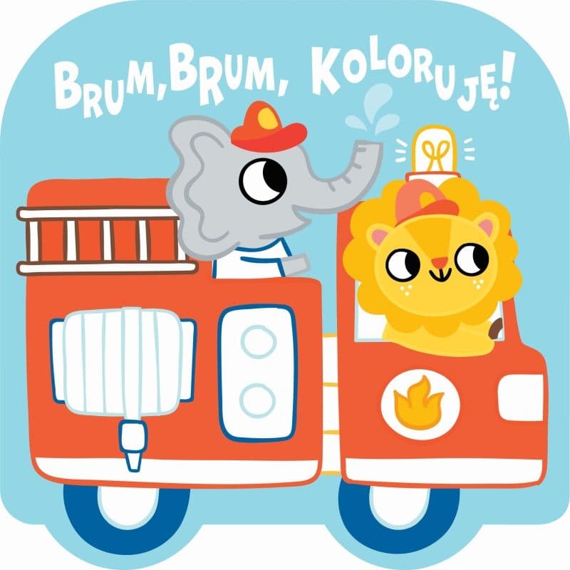 Brum, brum, koloruję (wóz strażacki)