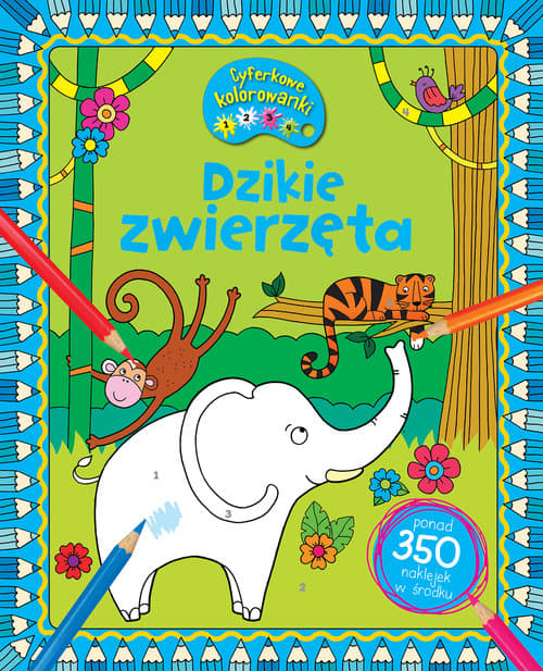 Cyferkowe kolorowanki Dzikie zwierzęta