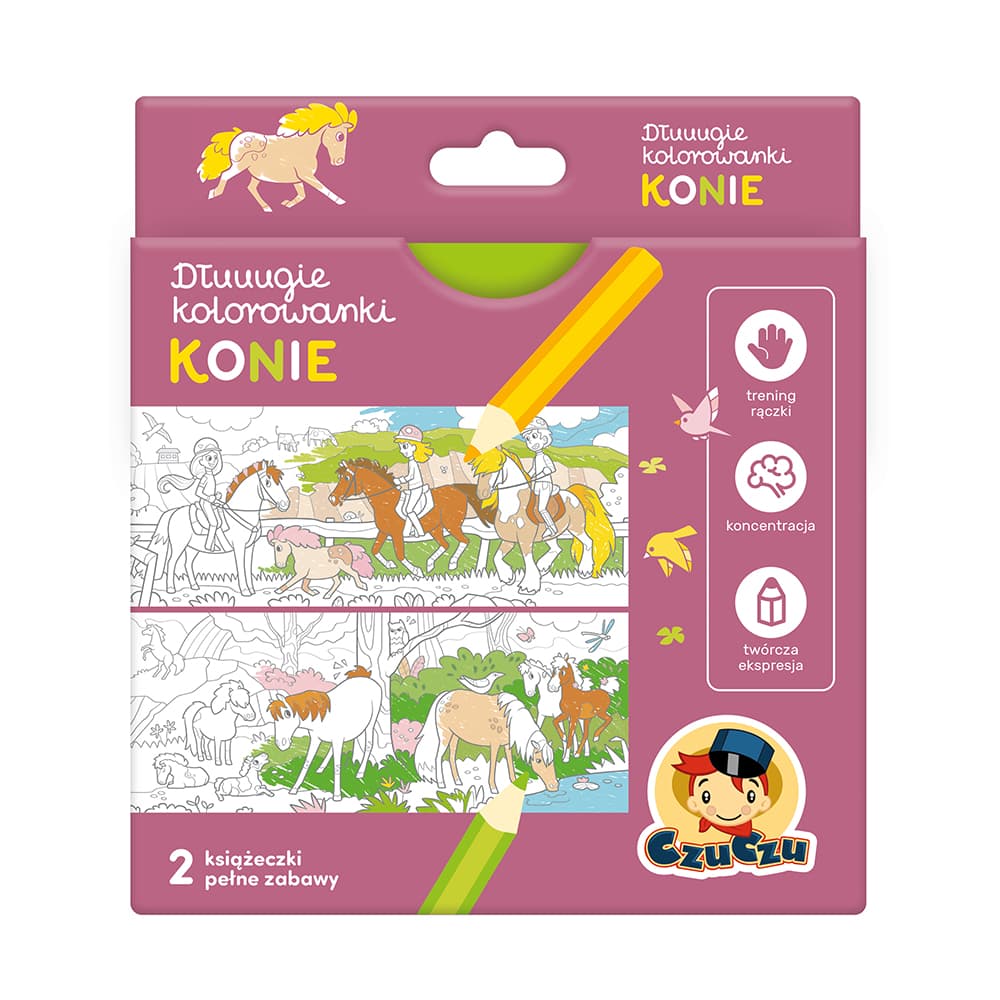 CzuCzu Dłuuugie kolorowanki Konie