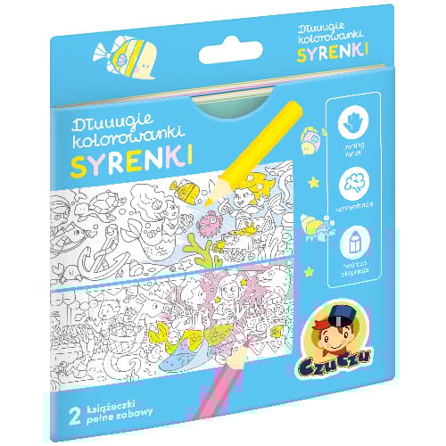 CzuCzu Dłuuugie kolorowanki Syrenki