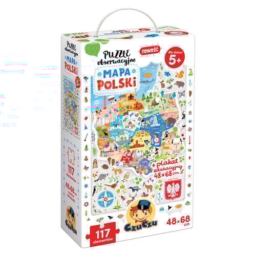 CzuCzu Puzzle obserwacyjne Mapa Polski