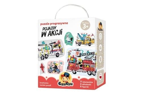 CzuCzu Puzzle progresywne Pojazdy w akcji