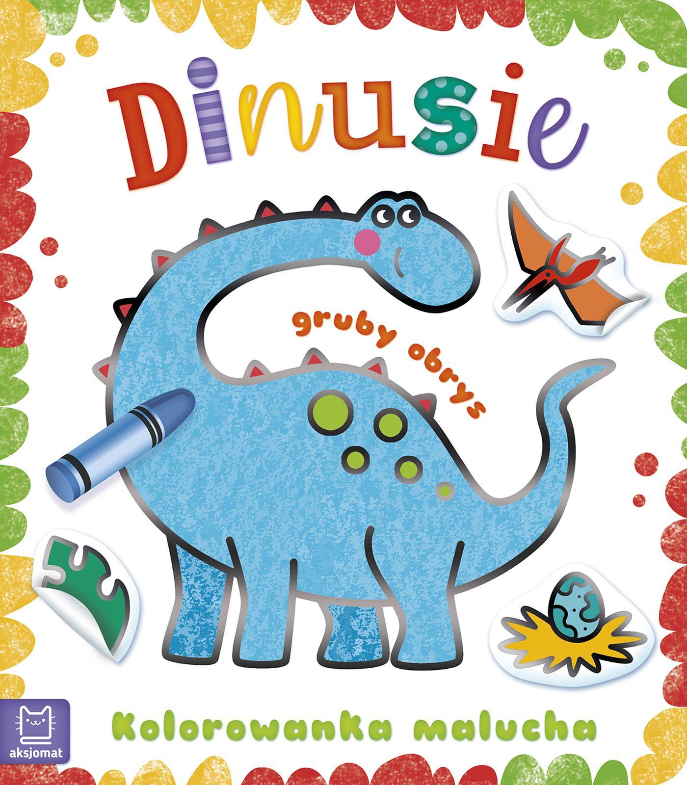 Dinusie. Kolorowanka malucha z grubym obrysem