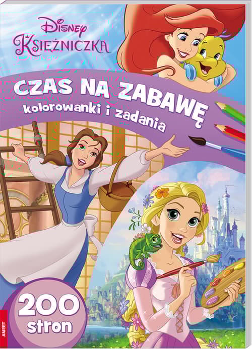 Disney Księżniczka Czas na zabawę Kolorowanki i zadania