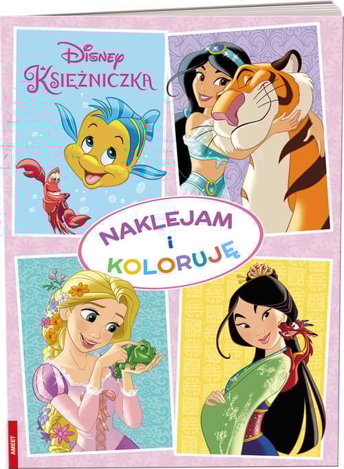 Disney Księżniczka Naklejam i koloruję