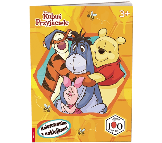 Disney Kubuś i przyjaciele Kolorowanka z naklejkami NA-9147