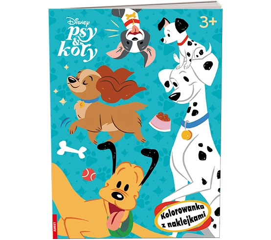 Disney Psy & Koty Kolorowanka z naklejkami NA-9148
