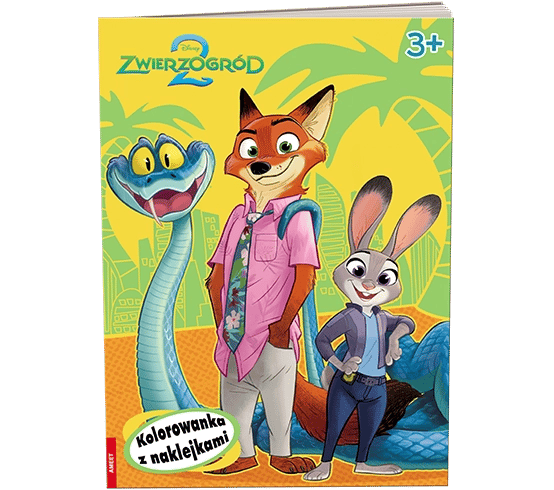 Disney zwierzogród 2. Kolorowanka z naklejkami NA-9142