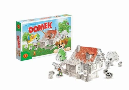 Domek do malowania z pieskiem