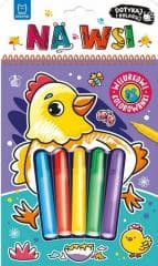 Dotykaj i koloruj Welurowe kolorowanki Na wsi