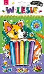 Dotykaj i koloruj Welurowe kolorowanki W lesie