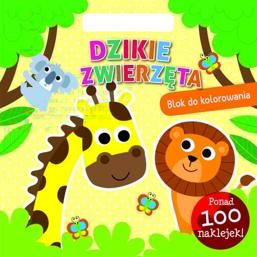 Dzikie zwierzęta Blok do kolorowania
