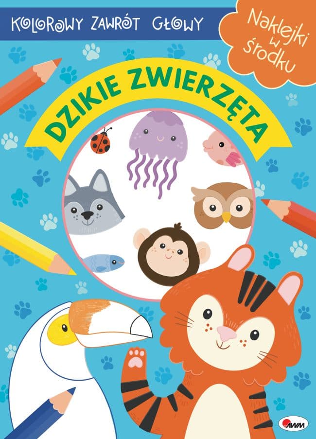 Dzikie zwierzęta. Kolorowy zawrót głowy