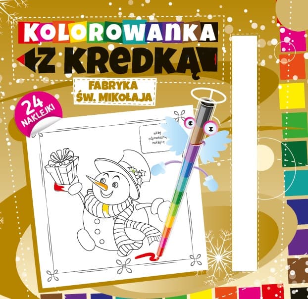 Fabryka Św. Mikołaja. Kolorowanka z kredką wyd. 2