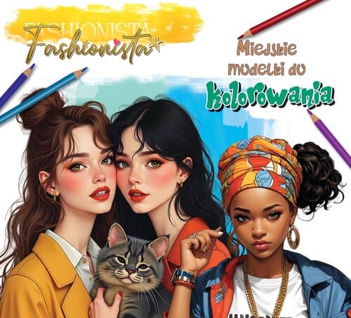 Fashionista Miejskie modelki do kolorowania