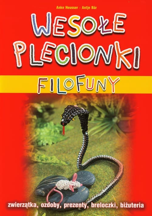 Filofuny Wesołe plecionki + kolorowe wężyki zwierzątka, ozdoby, prezenty, breloczki, biżuteria