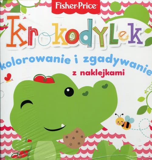 Fisher Price Kolorowanka podłogowa Krokodylek kolorowanie i zgadywanie z naklejkami