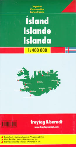 Islandia mapa 1:400 000