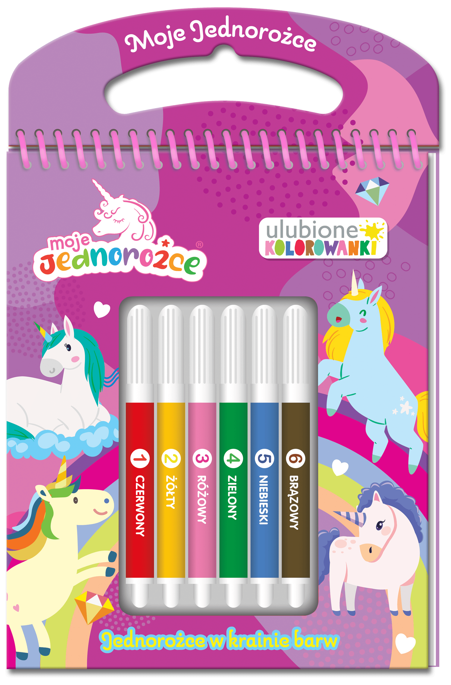 Jednorożce w krainie barw. Moje jednorożce. Ulubione kolorowanki