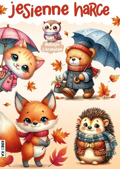 Jesienne harce. Kolorowanka