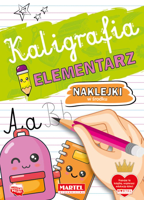 Kaligrafia. Elementarz z naklejkami