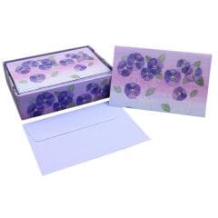 Karnety Mini Akwarelowe Fiołki