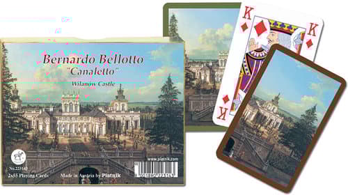 Karty do gry Piatnik 2 talie Canaletto, Pałac w Wilanowie