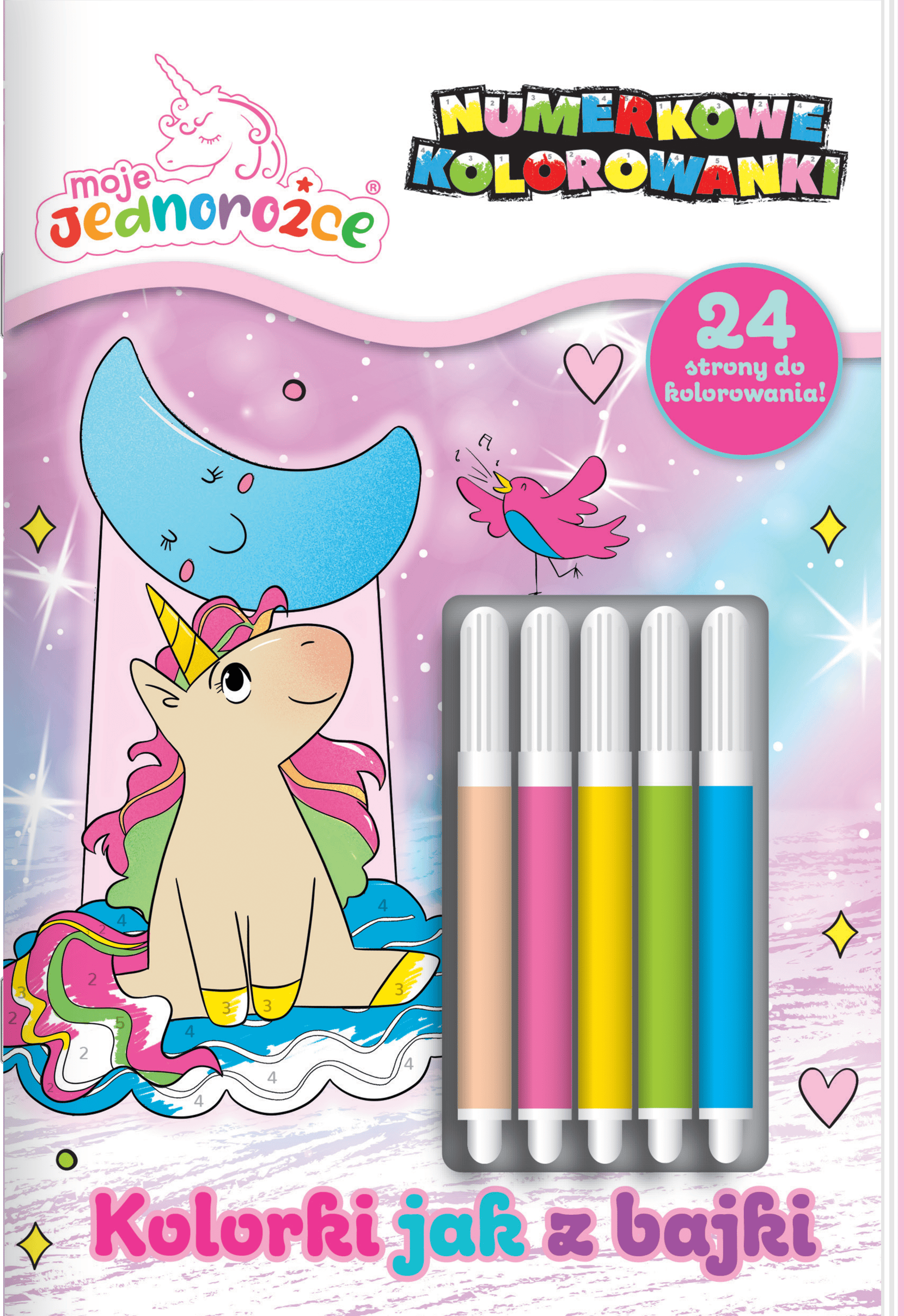 Kolorki jak z bajki. Moje Jednorożce. Numerkowe kolorowanki