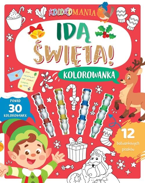Koloromania. Idą święta! Kolorowanka