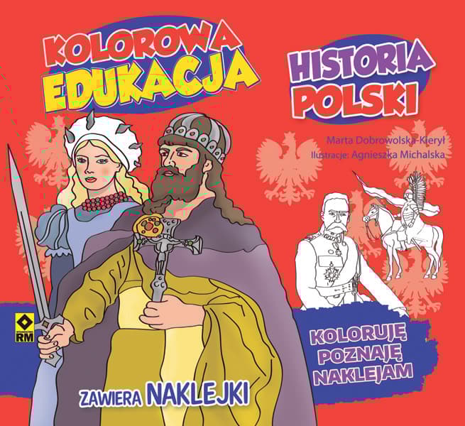 Kolorowa edukacja Historia Polski Naklejki