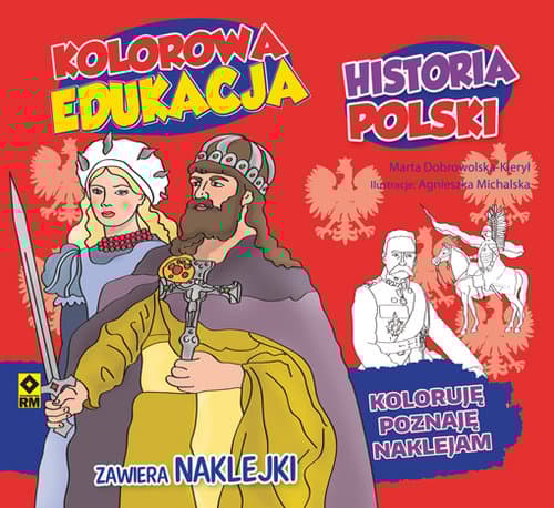 Kolorowa edukacja Historia Polski Naklejki