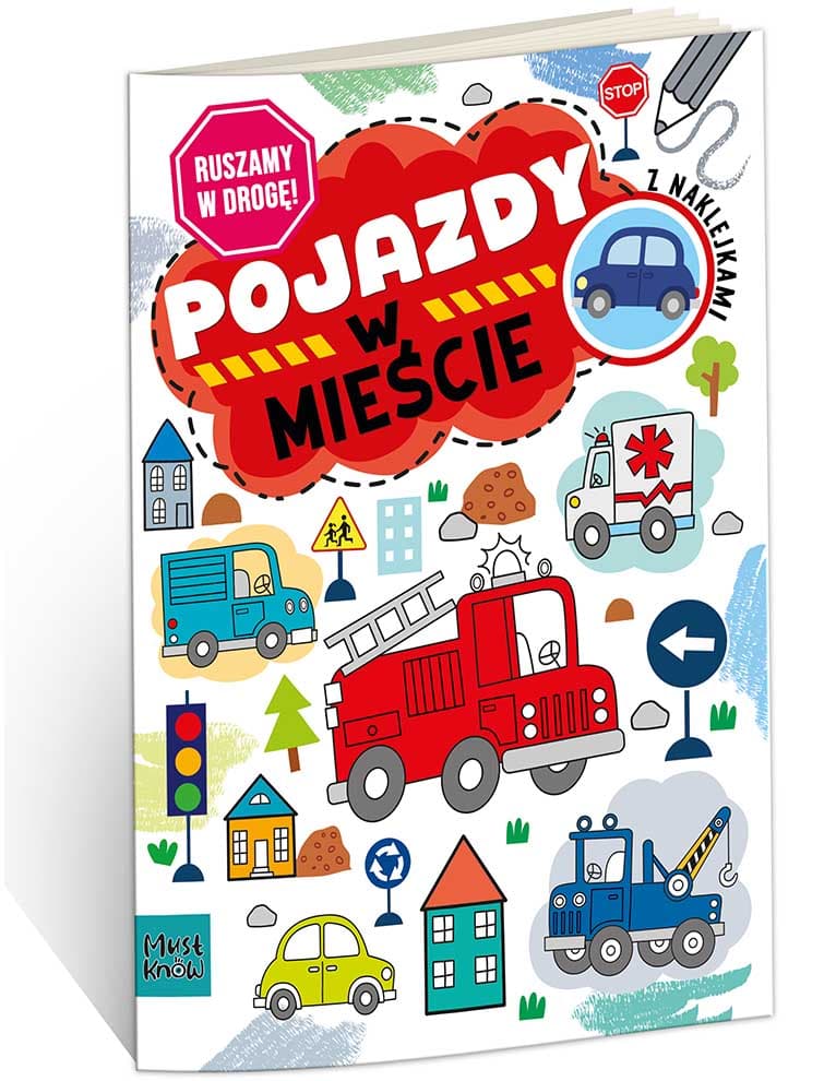 Kolorowanka a4 ruszamy w drogę - pojazdy w mieście