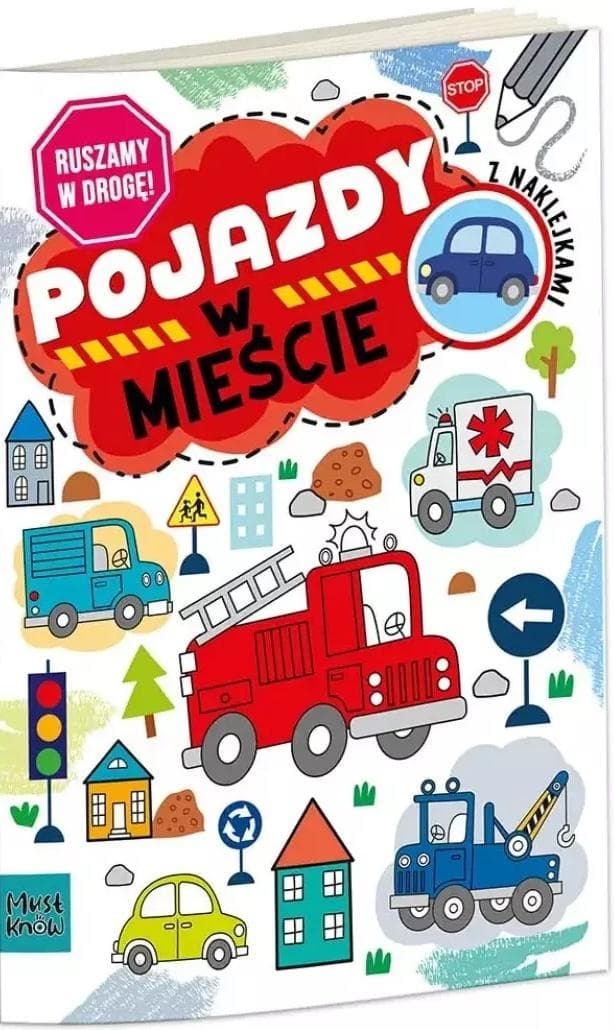 Kolorowanka a4 ruszamy w drogę - pojazdy w mieście