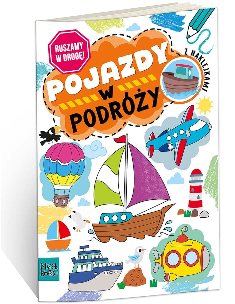 Kolorowanka a4 ruszamy w drogę - pojazdy w podróży