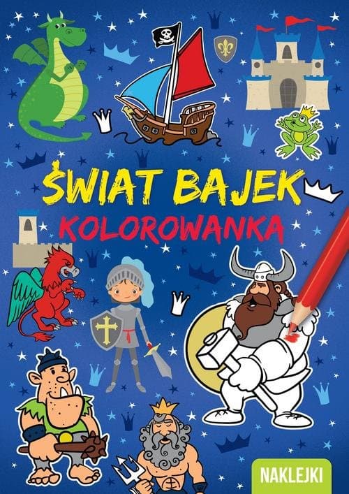 Kolorowanka A4  Świat bajek