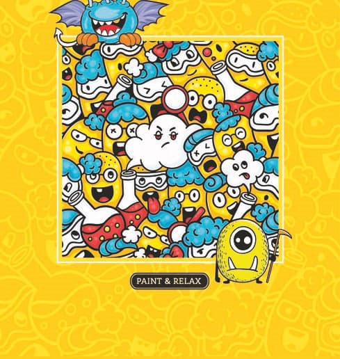 Kolorowanka antystresowa 126x200 20 kartek TW Monsters